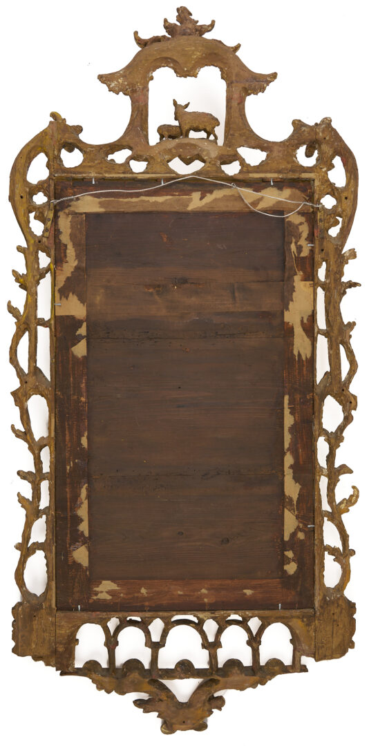 Lot 288: Chinese Chippendale Style Giltwood Mirror