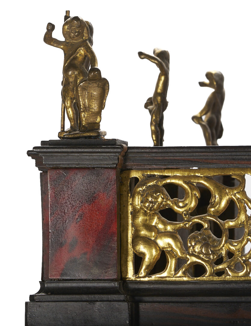 Lot 289: Antique Continental Tortoiseshell Vitrine on Stand