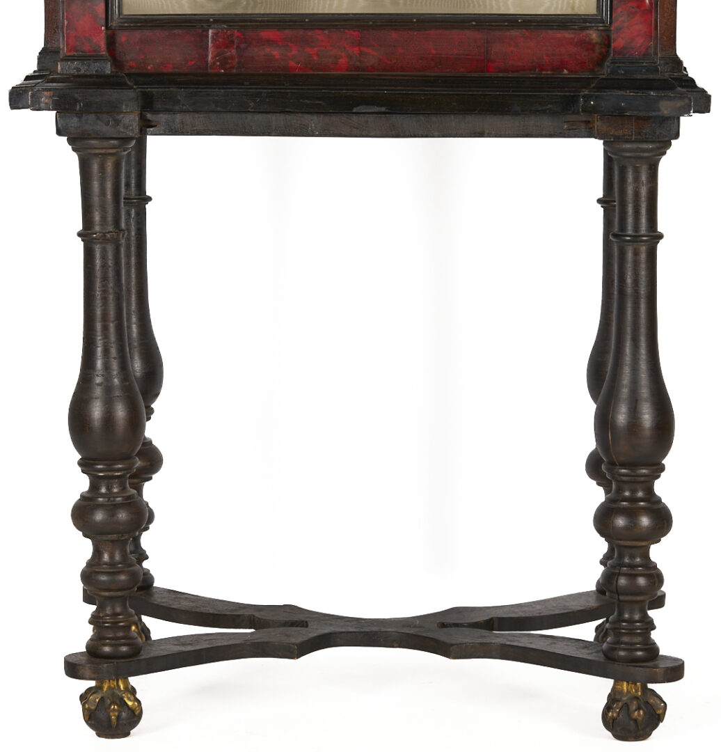 Lot 289: Antique Continental Tortoiseshell Vitrine on Stand