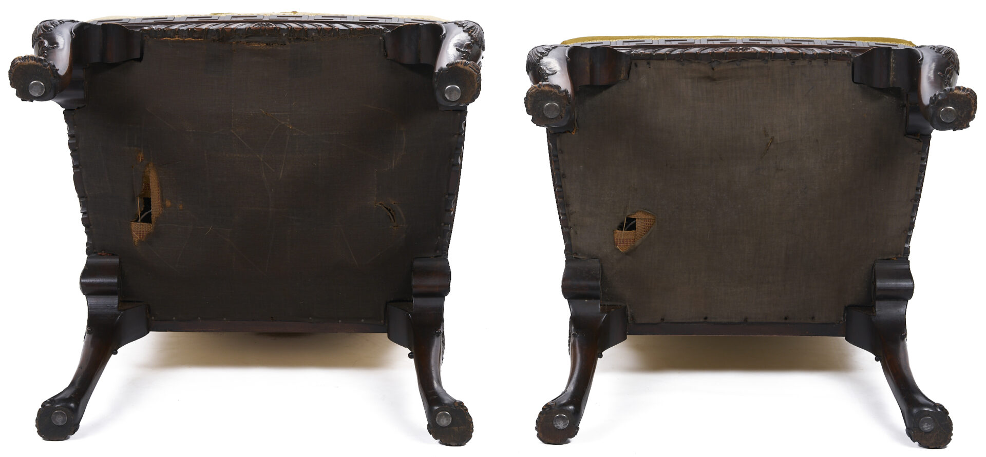 Lot 291: Set of 12 Georgian Style Upholstered Dining Chairs