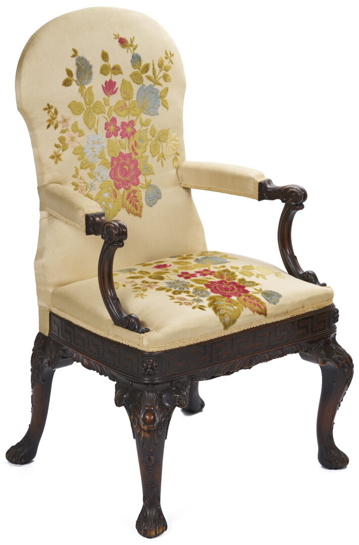 Lot 291: Set of 12 Georgian Style Upholstered Dining Chairs