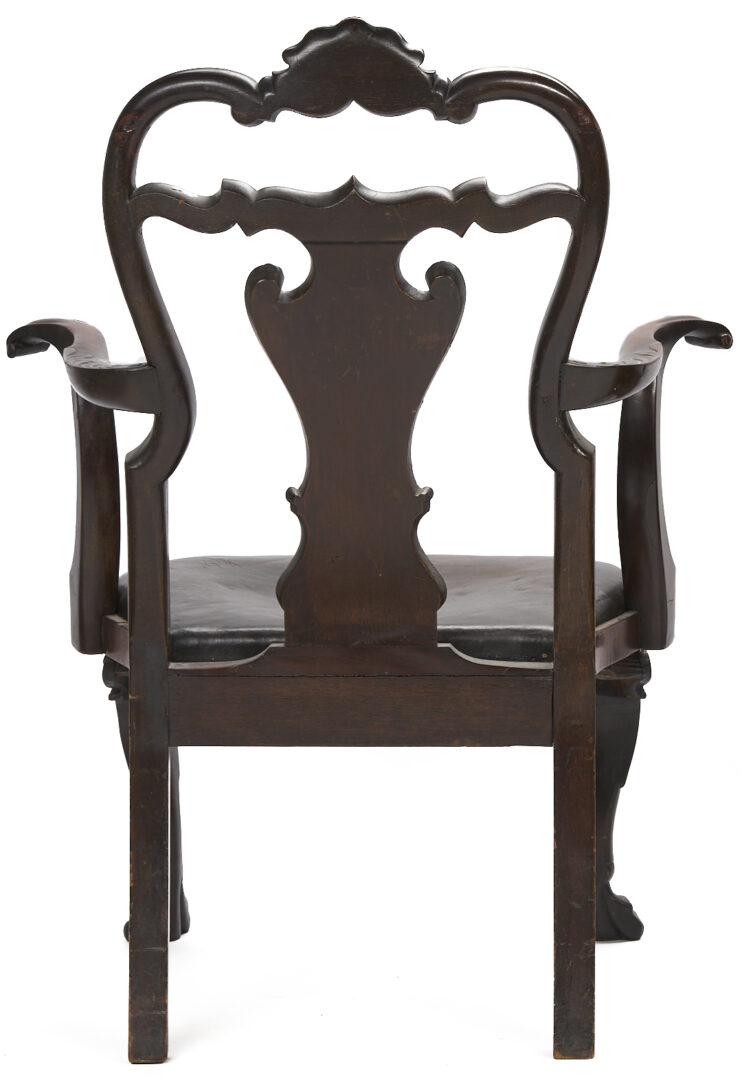 Lot 292: Pair Irish George I Carved Armchairs