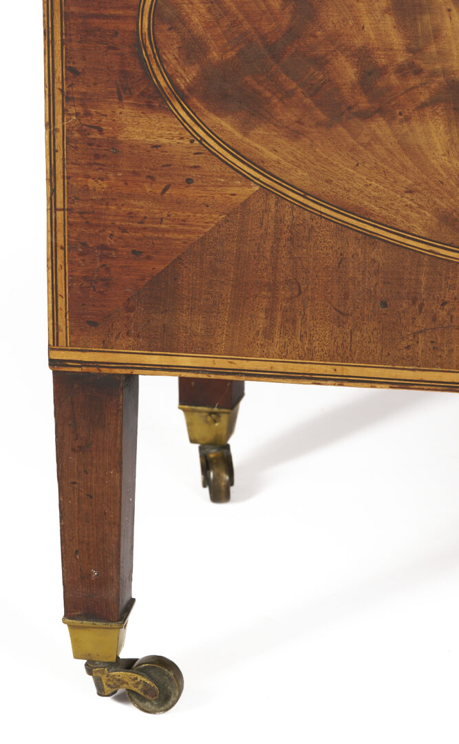 Lot 293: Inlaid Mahogany Dome Top Cellarette
