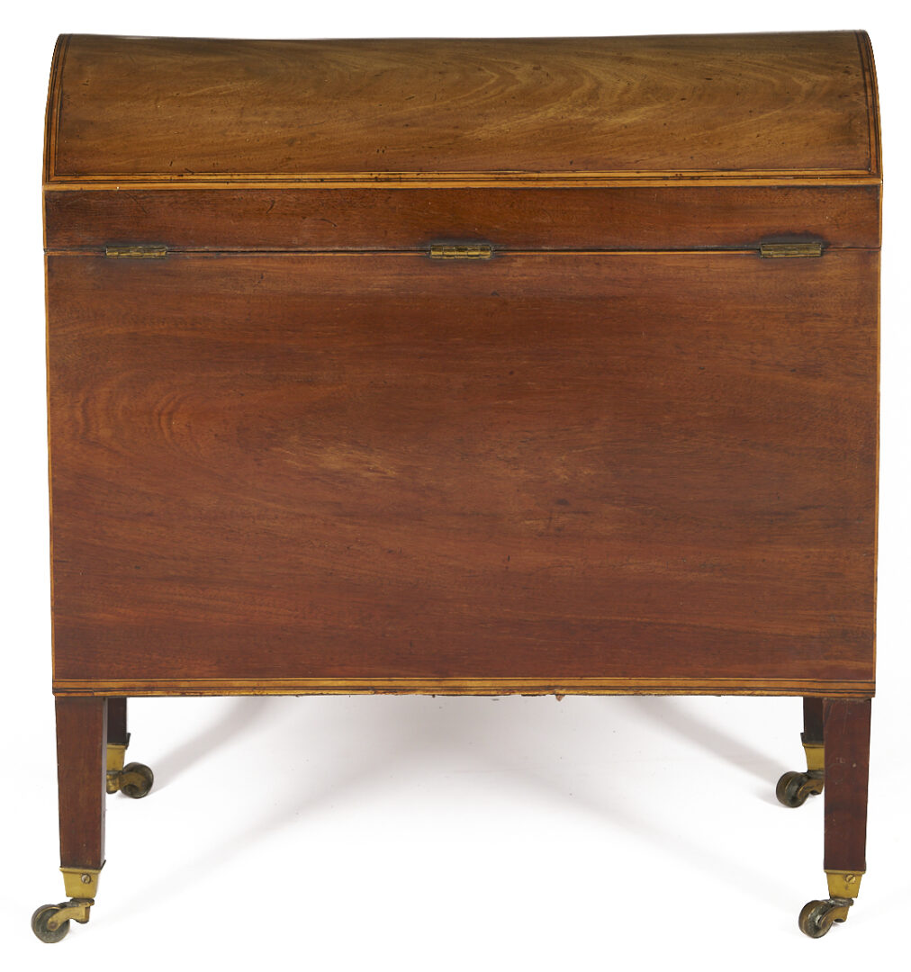 Lot 293: Inlaid Mahogany Dome Top Cellarette