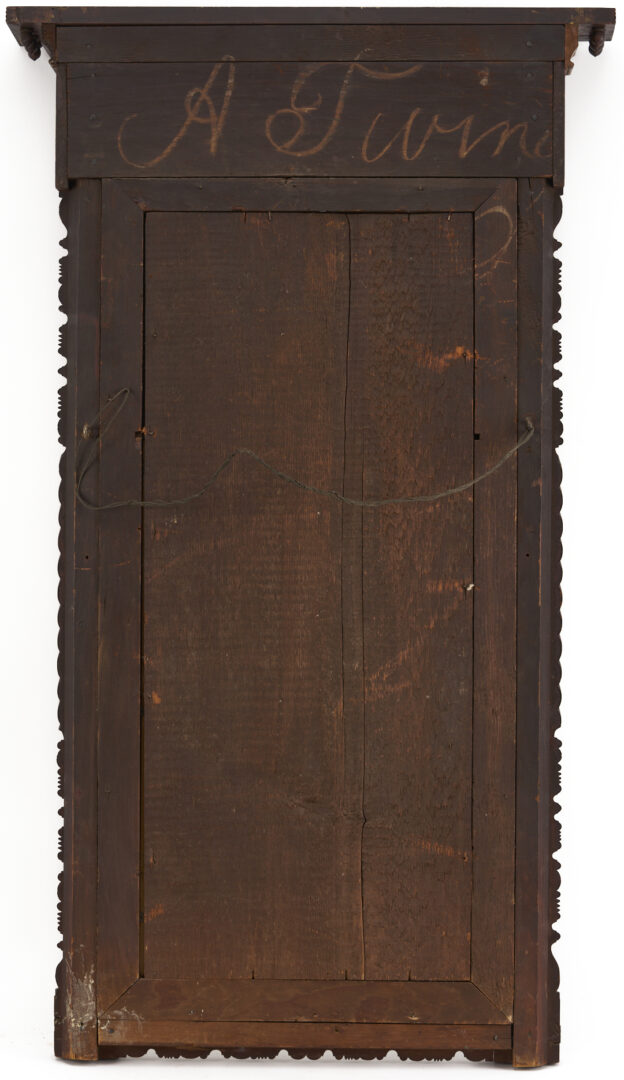 Lot 294: Sheraton Card Table & Signed Mirror