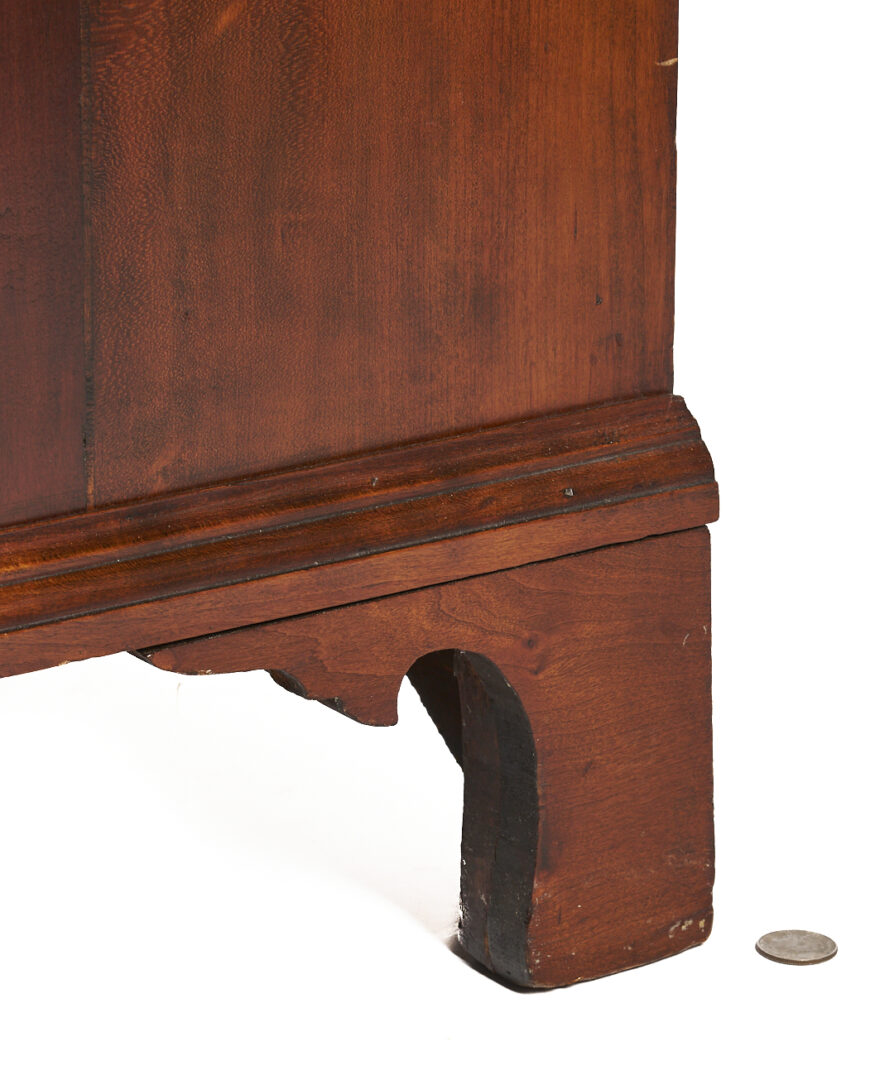 Lot 295: New England Chippendale Block Front Desk and Bookcase , ref. Nutting fig. 697