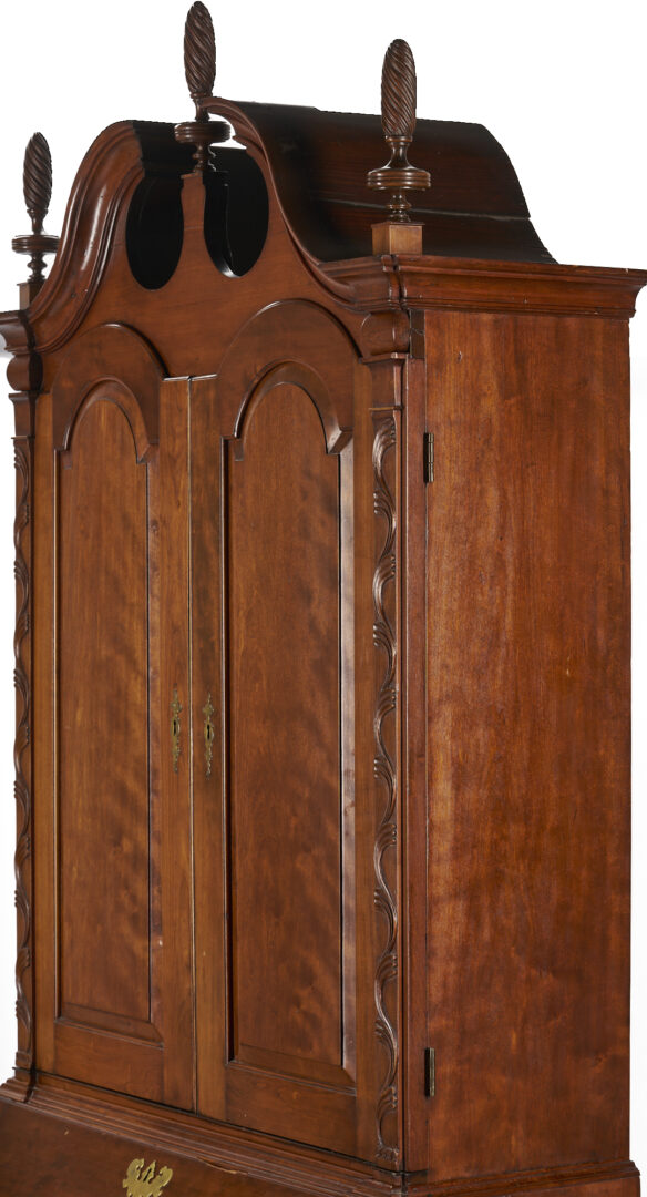 Lot 295: New England Chippendale Block Front Desk and Bookcase , ref. Nutting fig. 697