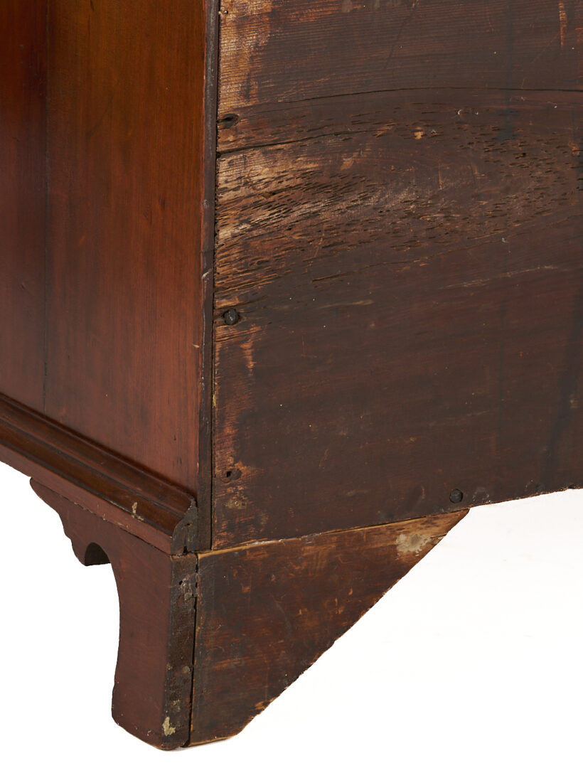 Lot 295: New England Chippendale Block Front Desk and Bookcase , ref. Nutting fig. 697