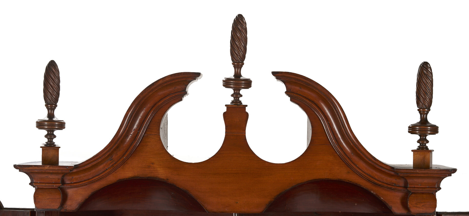 Lot 295: New England Chippendale Block Front Desk and Bookcase , ref. Nutting fig. 697