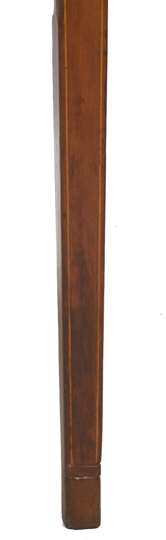 Lot 296: Cherry Pembroke Table with Inlaid Barber Pole Teardrop Stiles