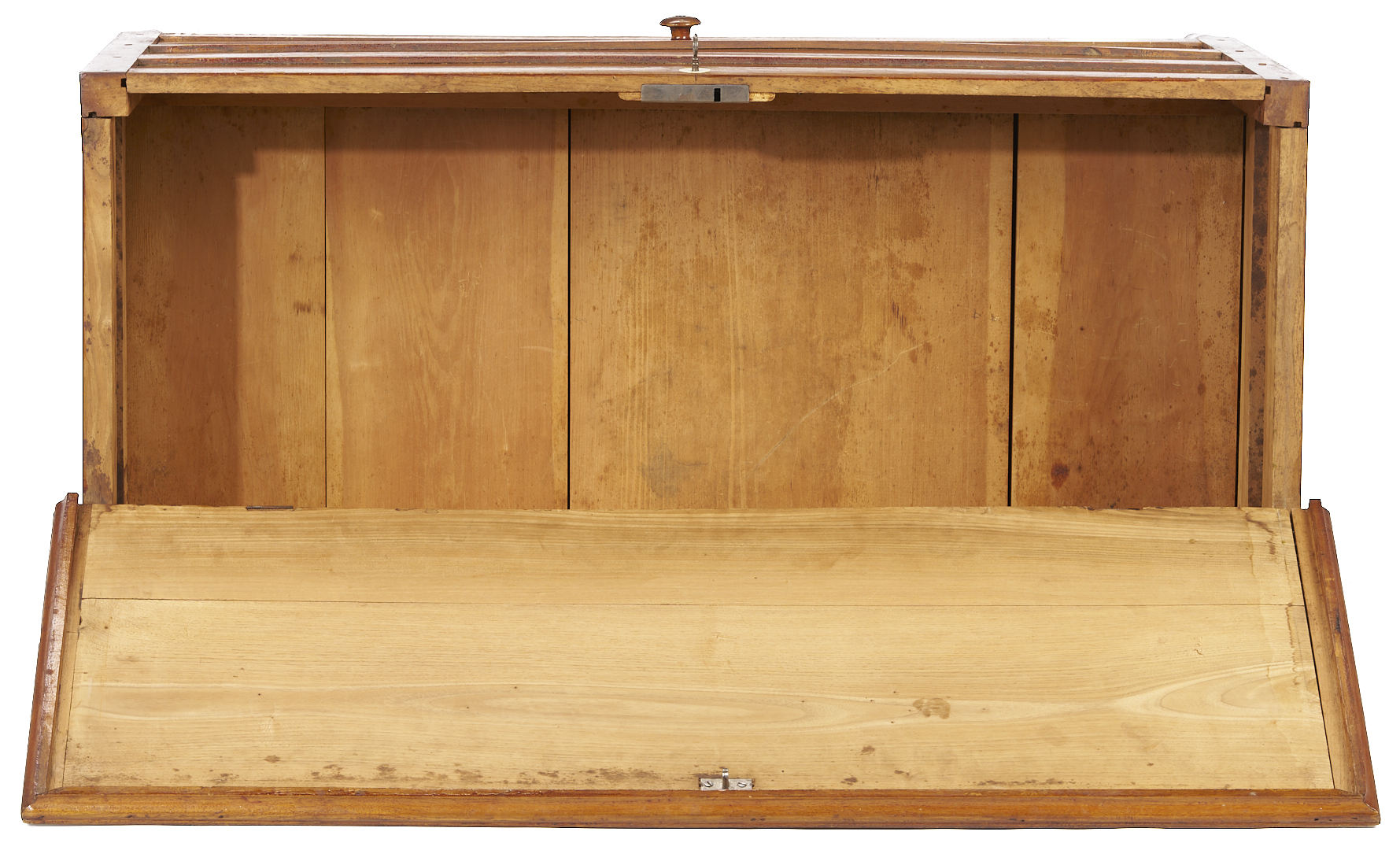 Lot 298: Rare Canterbury Shaker Post-and-Panel Blanket Chest