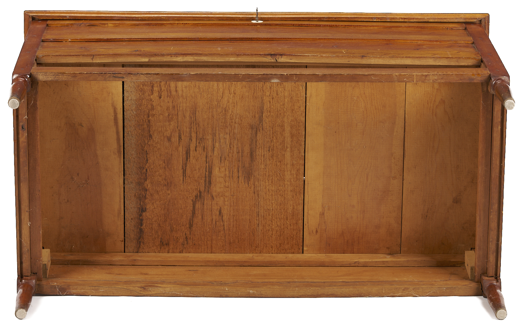 Lot 298: Rare Canterbury Shaker Post-and-Panel Blanket Chest