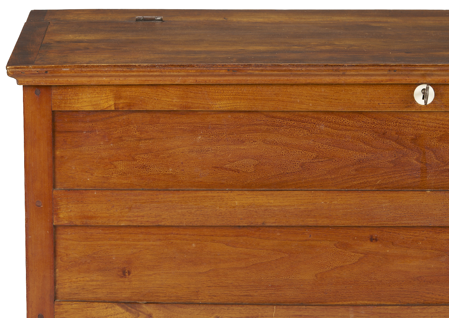 Lot 298: Rare Canterbury Shaker Post-and-Panel Blanket Chest
