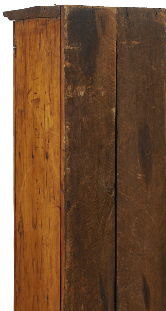 Lot 299: American Stepback Cupboard with Scallop Design & Bracket Feet