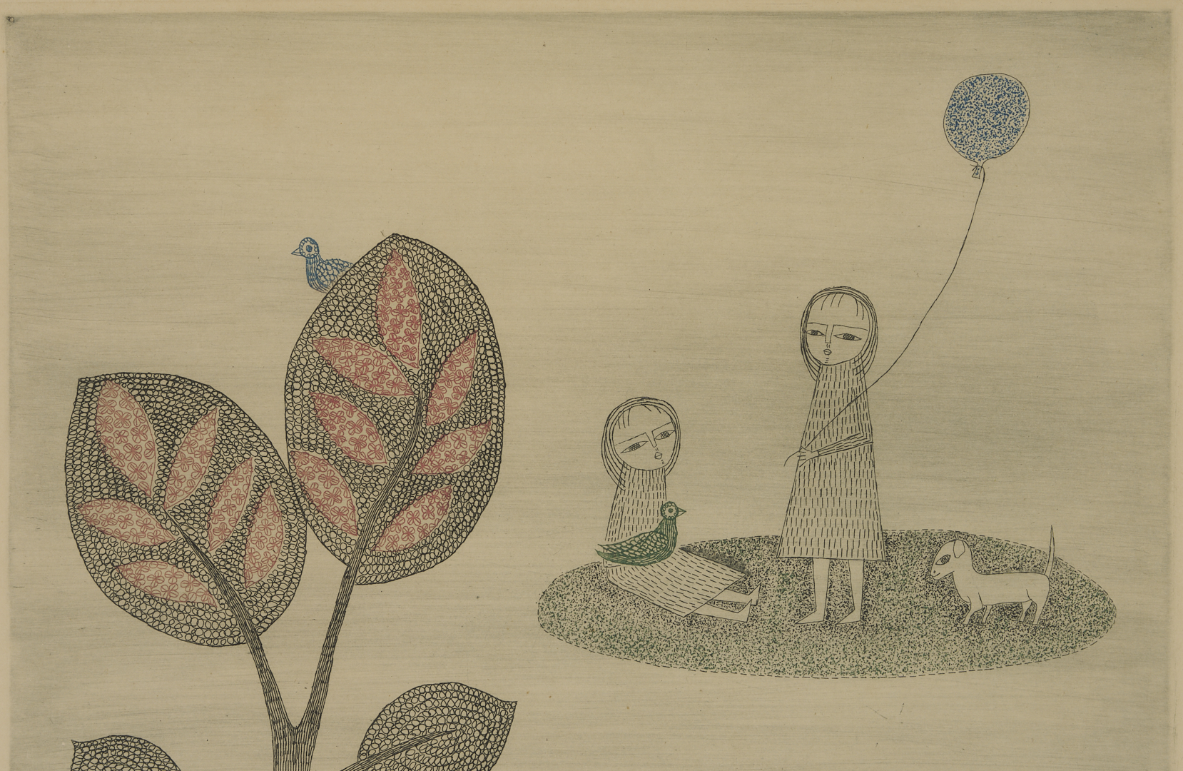 Lot 29: 3 Keiko Minami Figural Aquatint Etchings