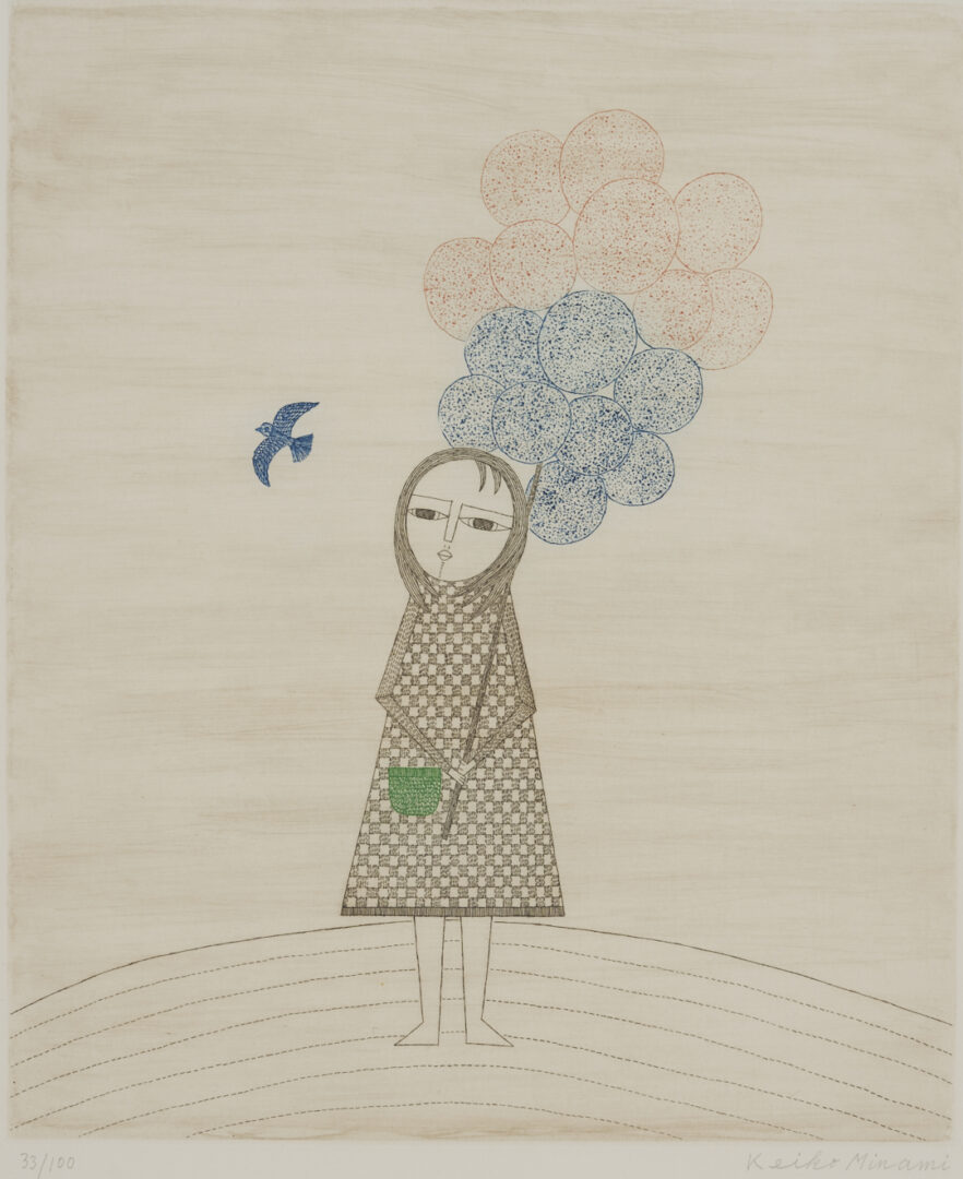 Lot 29: 3 Keiko Minami Figural Aquatint Etchings