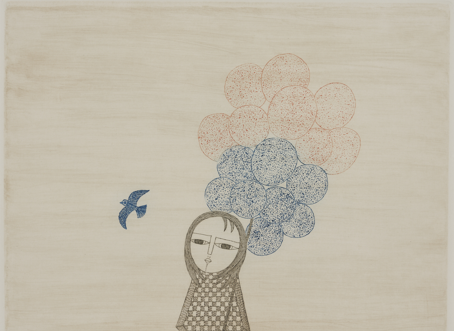 Lot 29: 3 Keiko Minami Figural Aquatint Etchings