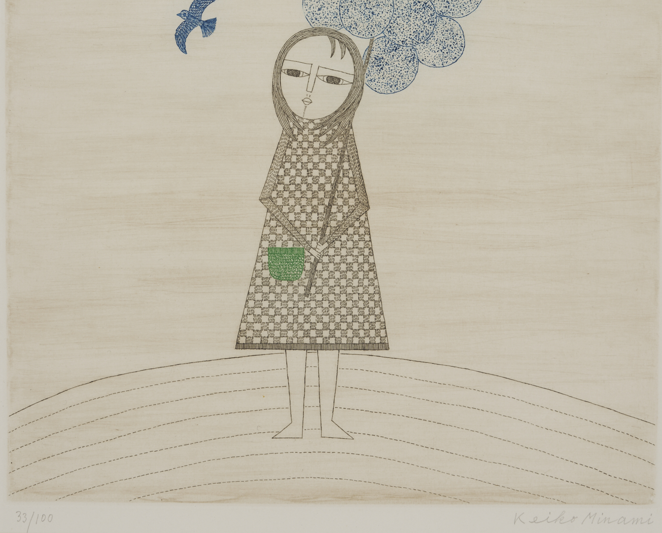 Lot 29: 3 Keiko Minami Figural Aquatint Etchings