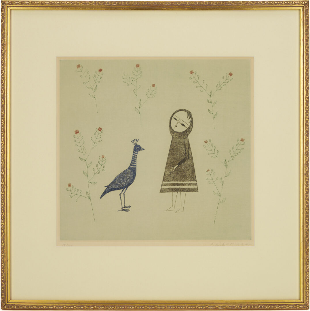 Lot 29: 3 Keiko Minami Figural Aquatint Etchings
