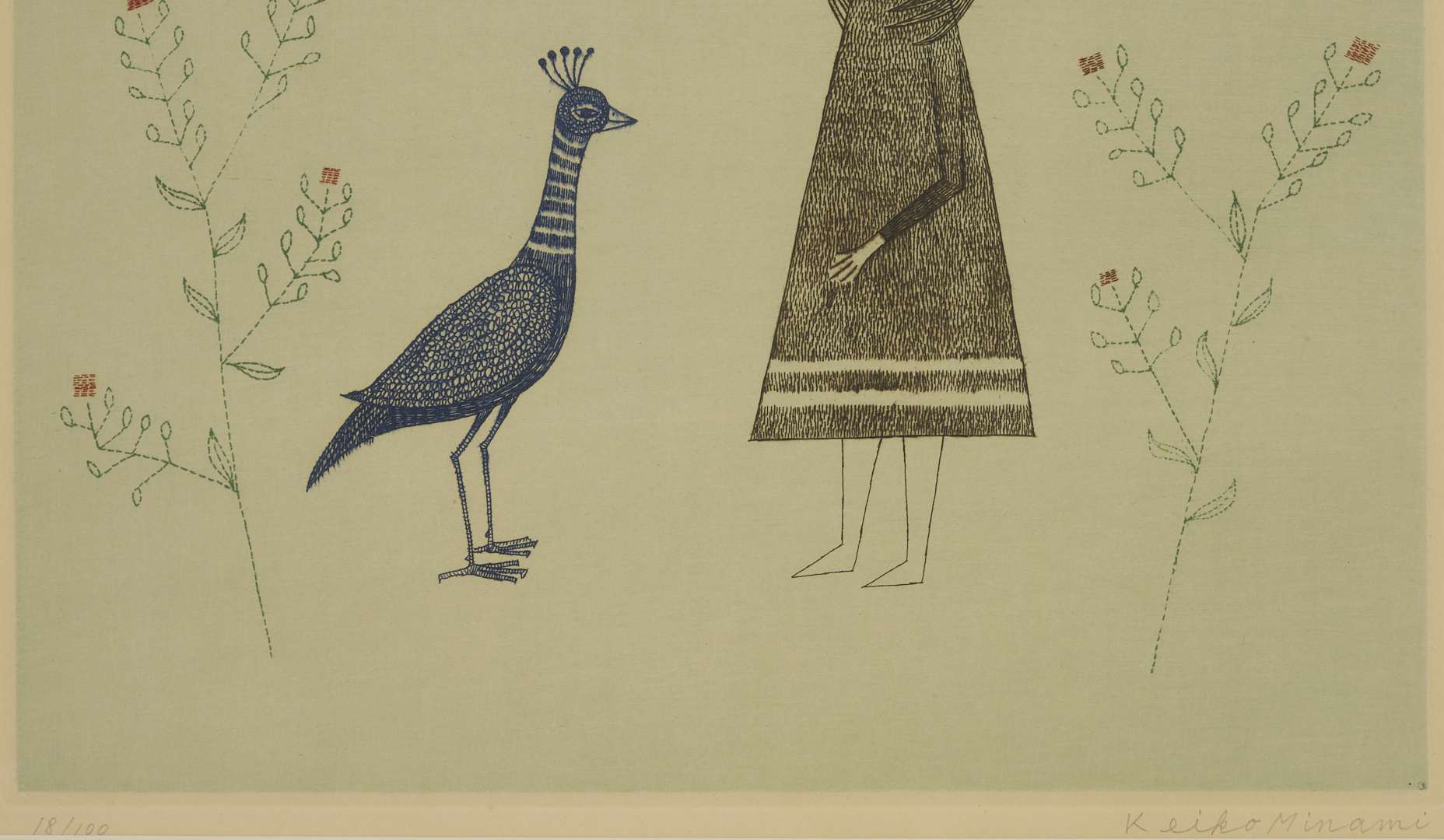 Lot 29: 3 Keiko Minami Figural Aquatint Etchings