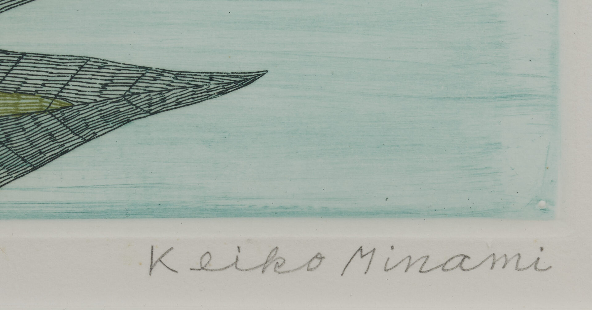 Lot 30: 4 Keiko Minami Etchings w/ Birds in Landscapes