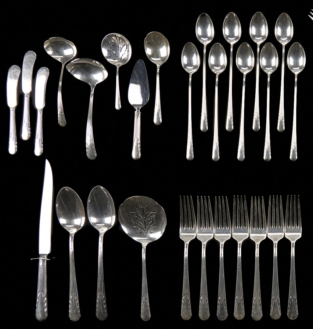 Lot 310: 67 Pcs. International Sterling Flatware
