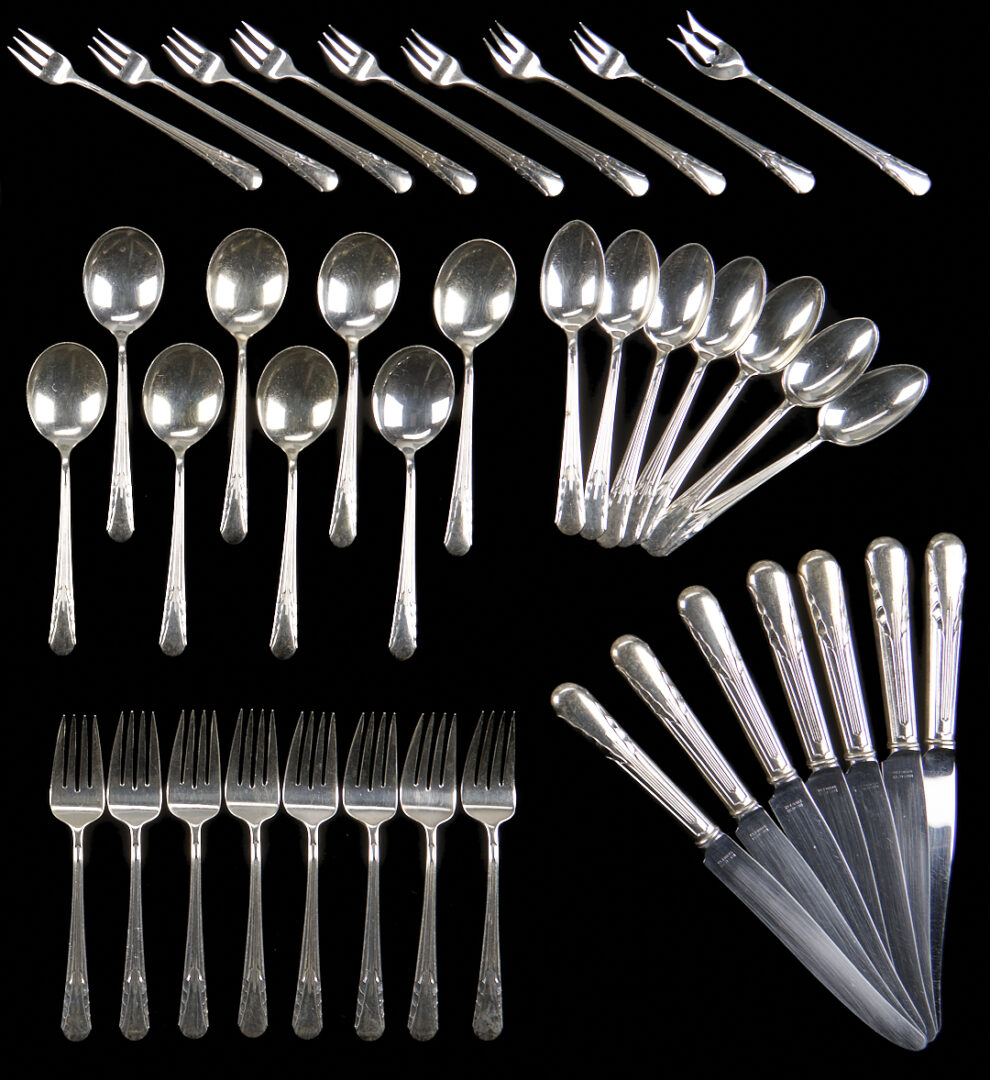 Lot 310: 67 Pcs. International Sterling Flatware