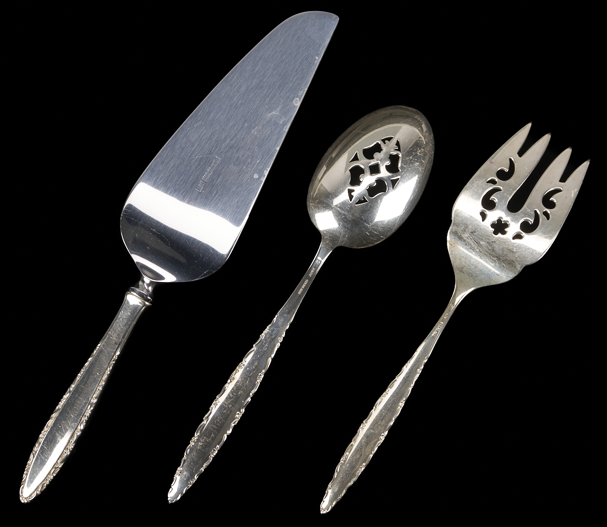 Lot 312: 66 Pcs. Assorted Sterling Flatware, incl. Lunt Lacepoint
