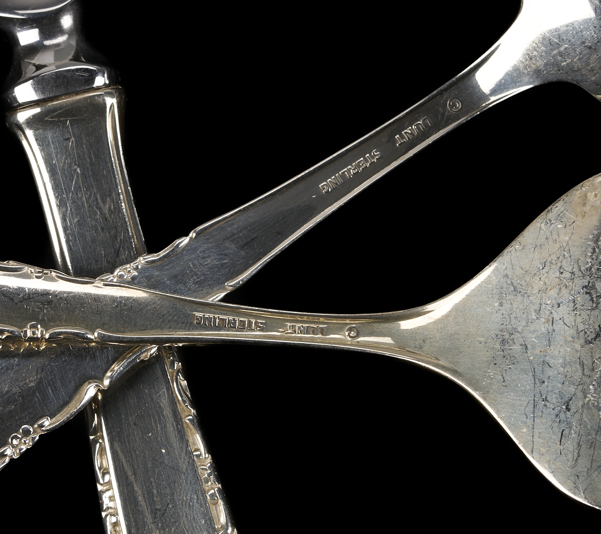 Lot 312: 66 Pcs. Assorted Sterling Flatware, incl. Lunt Lacepoint