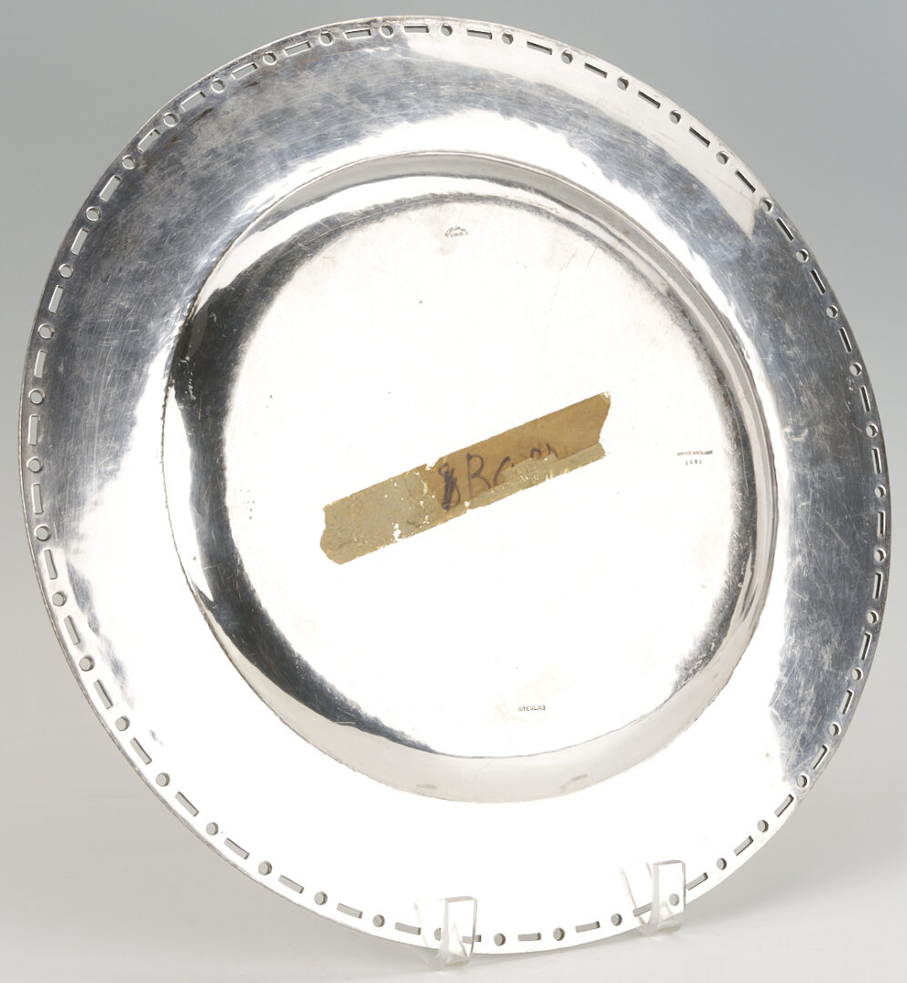Lot 316: Robert Sturm 1925 Hand Wrought Sterling Tray