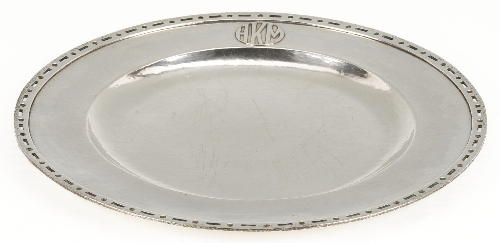 Lot 316: Robert Sturm 1925 Hand Wrought Sterling Tray