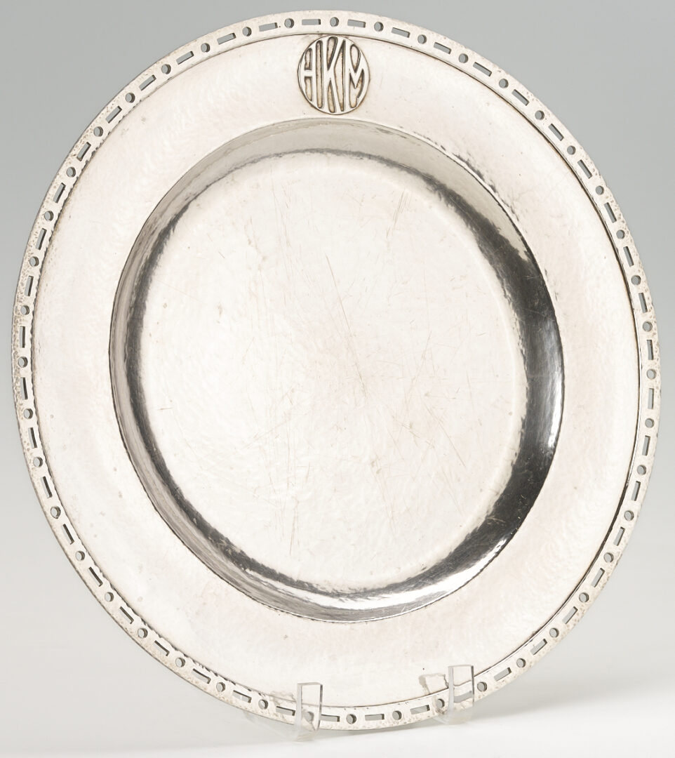 Lot 316: Robert Sturm 1925 Hand Wrought Sterling Tray