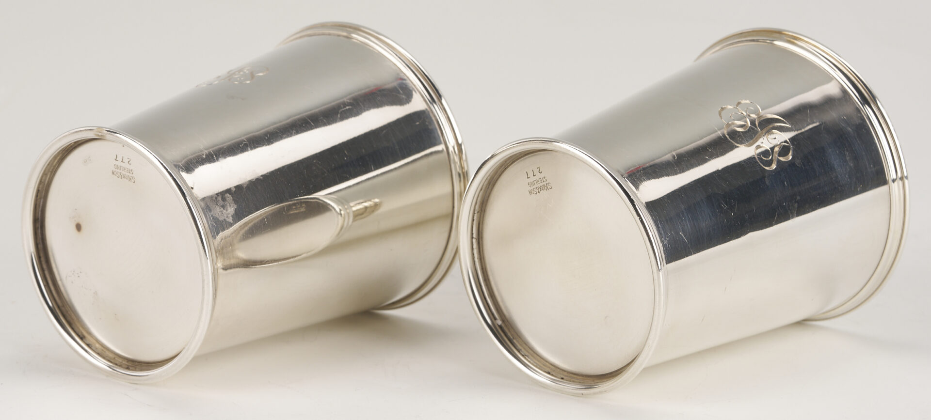 Lot 317: 12 S. Kirk & Son Sterling Silver Julep Cups