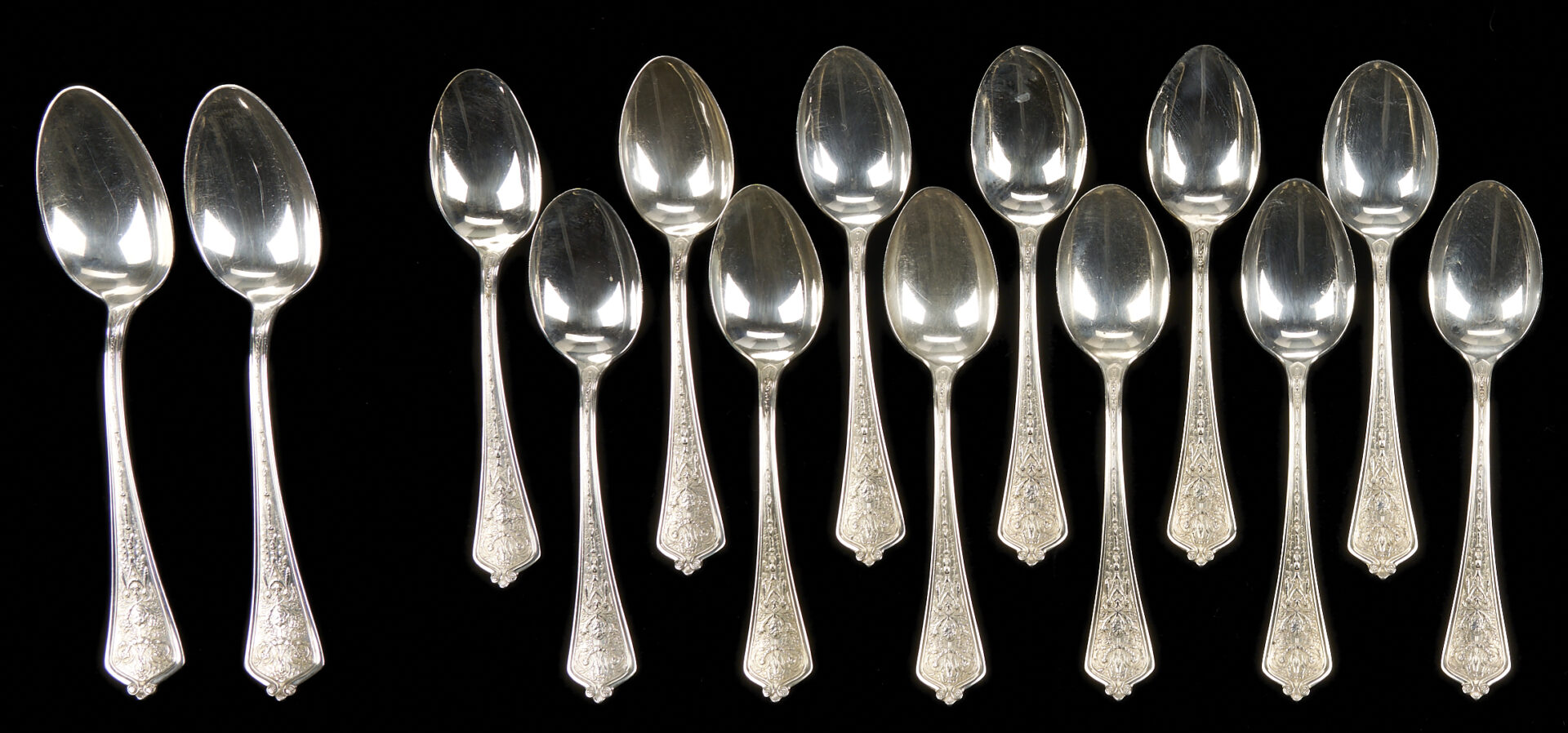 Lot 318: 47 Pcs Lady Washington Sterling Flatware