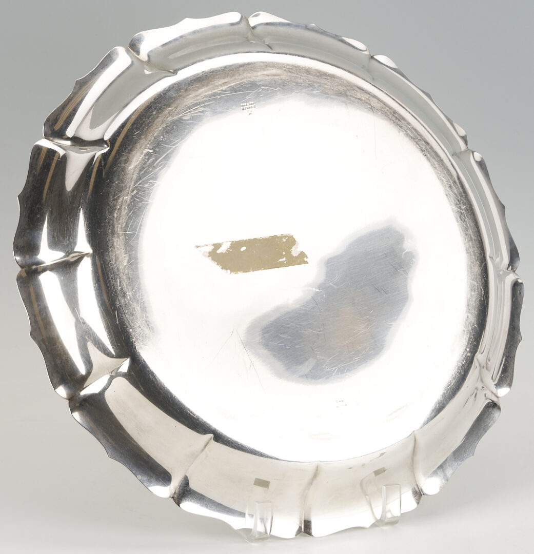 Lot 319: Dublin Pattern Sterling Silver Tray or Low Bowl
