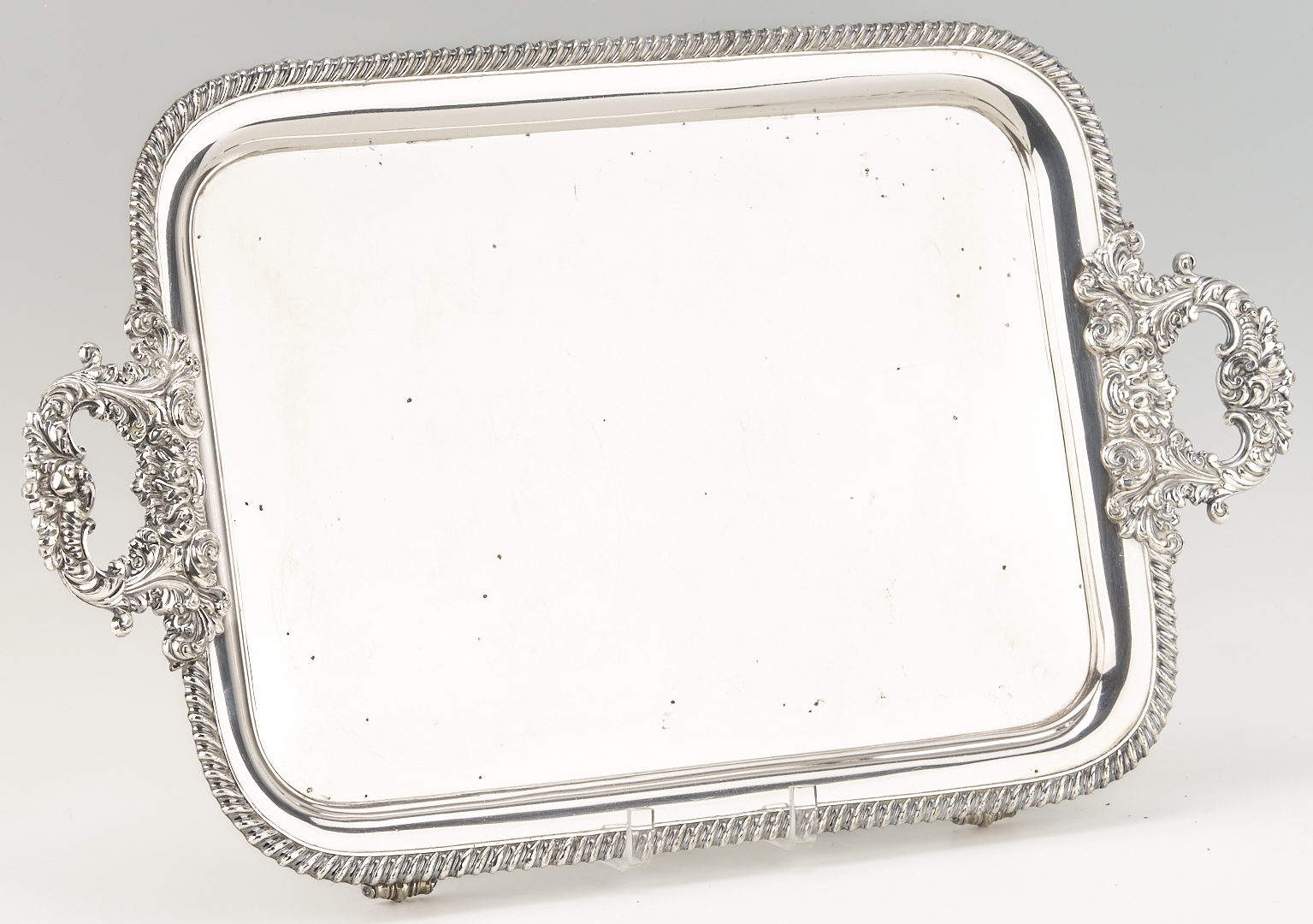 Lot 31: Sterling Silver Tea Set with Kettle, 131 oz, plus tray