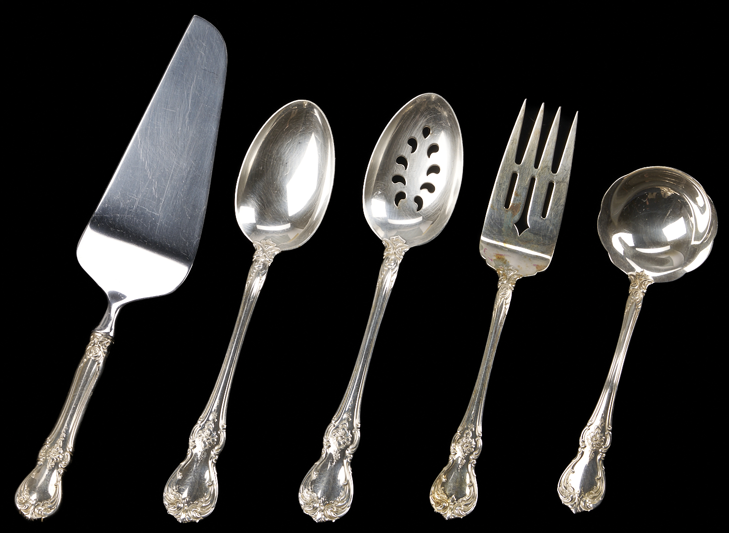 Lot 320: 55 Pcs. Towle Old Master Sterling Silver Flatware