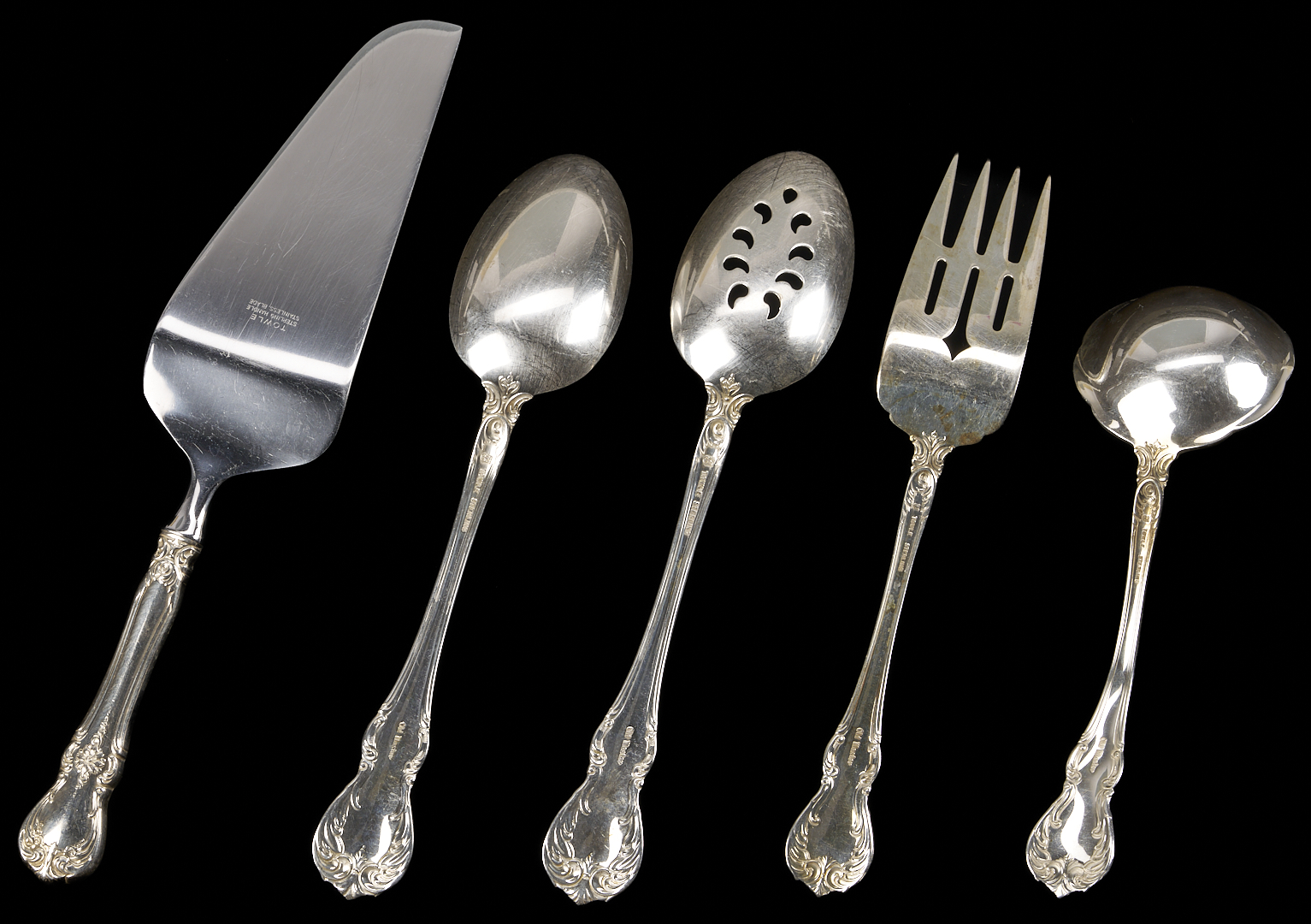 Lot 320: 55 Pcs. Towle Old Master Sterling Silver Flatware