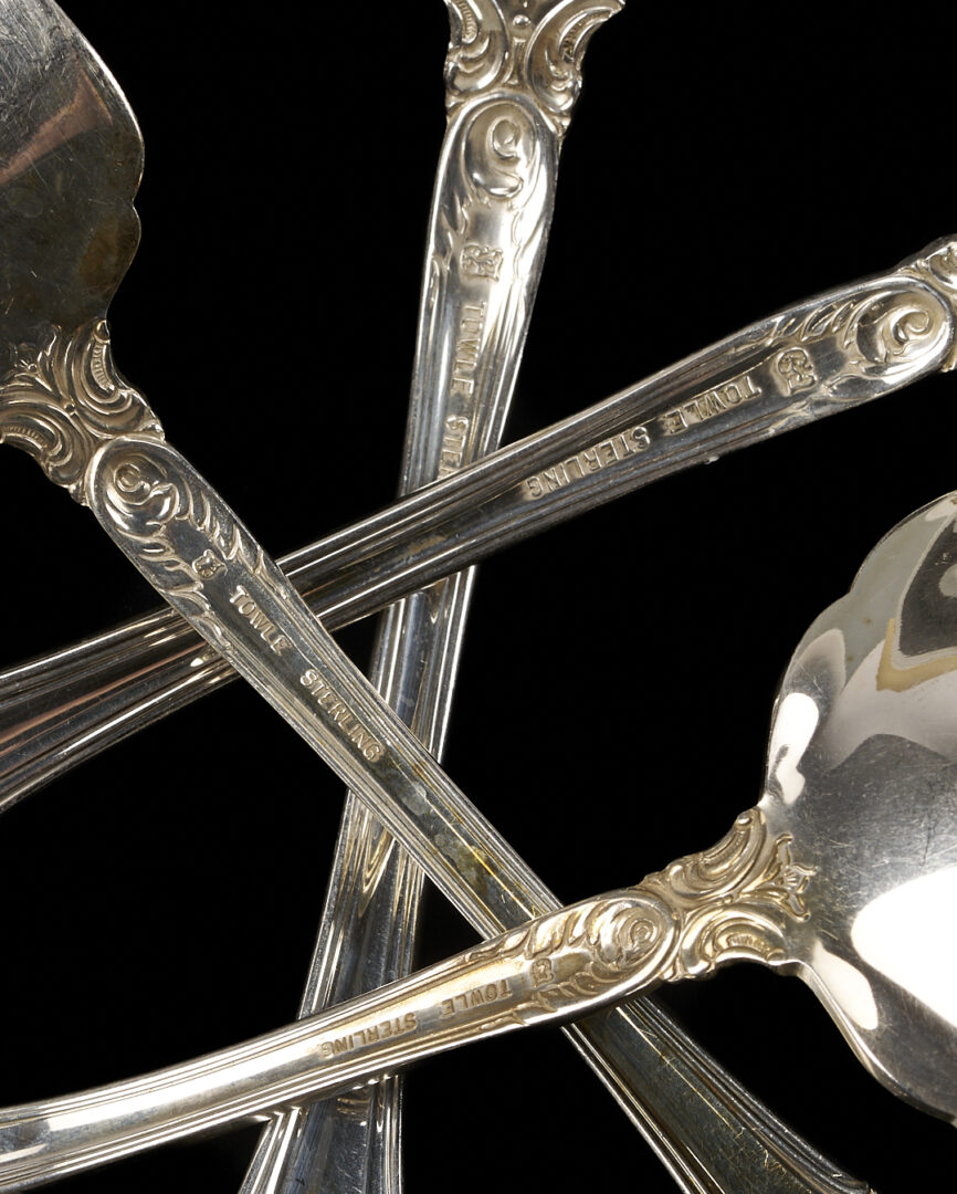 Lot 320: 55 Pcs. Towle Old Master Sterling Silver Flatware
