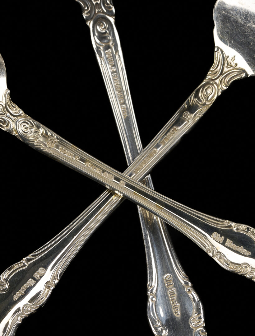 Lot 320: 55 Pcs. Towle Old Master Sterling Silver Flatware