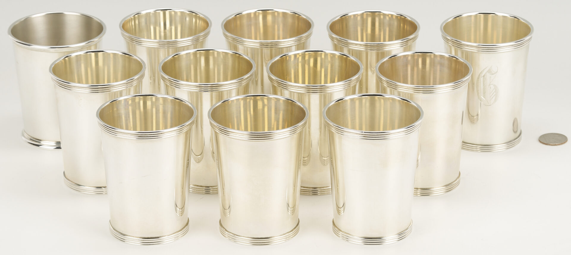Lot 322: 12 Sterling Silver Julep Cups, International & Kirk