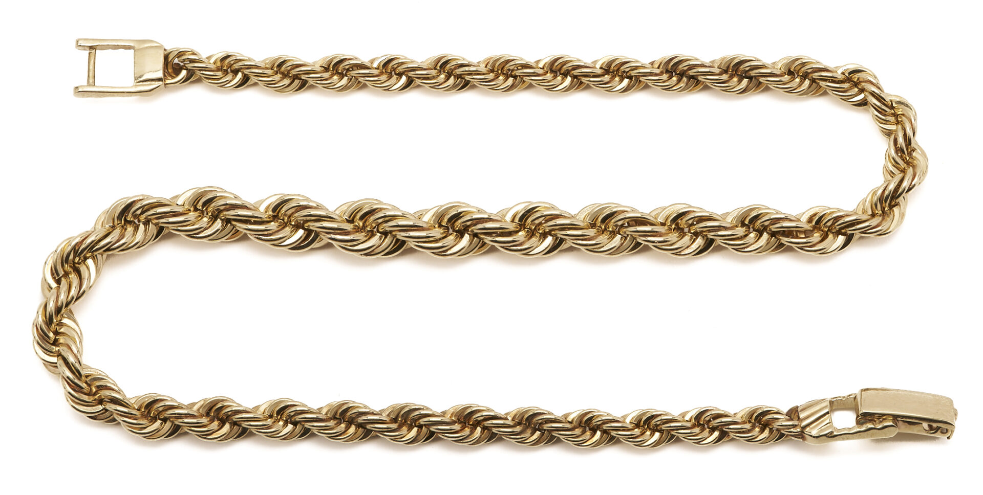 Lot 324: Ladies’ 14K Yellow Gold Rope Necklace
