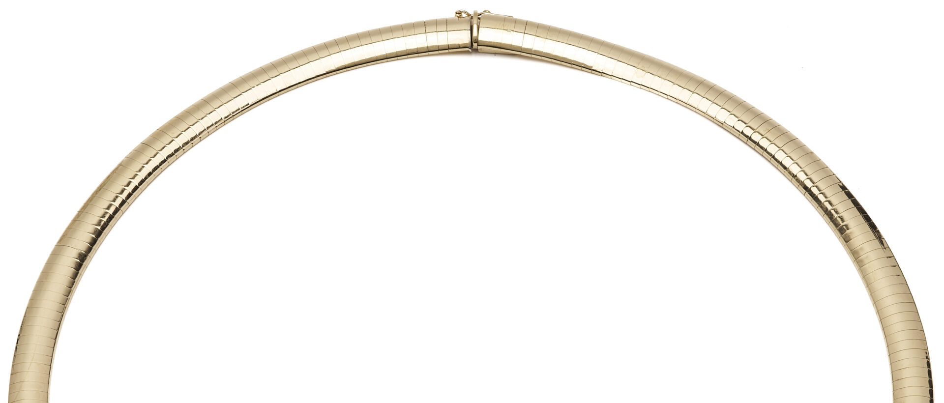 Lot 344: Ladies’ 10K Yellow Gold Omega Necklace