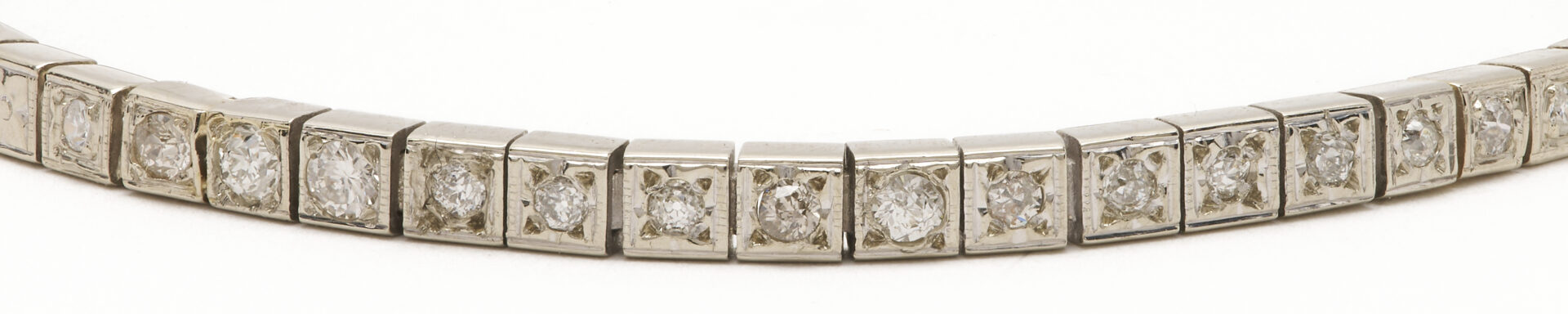 Lot 347: Kaspar & Esh Customizable 14K & Diamond Tennis Bracelet