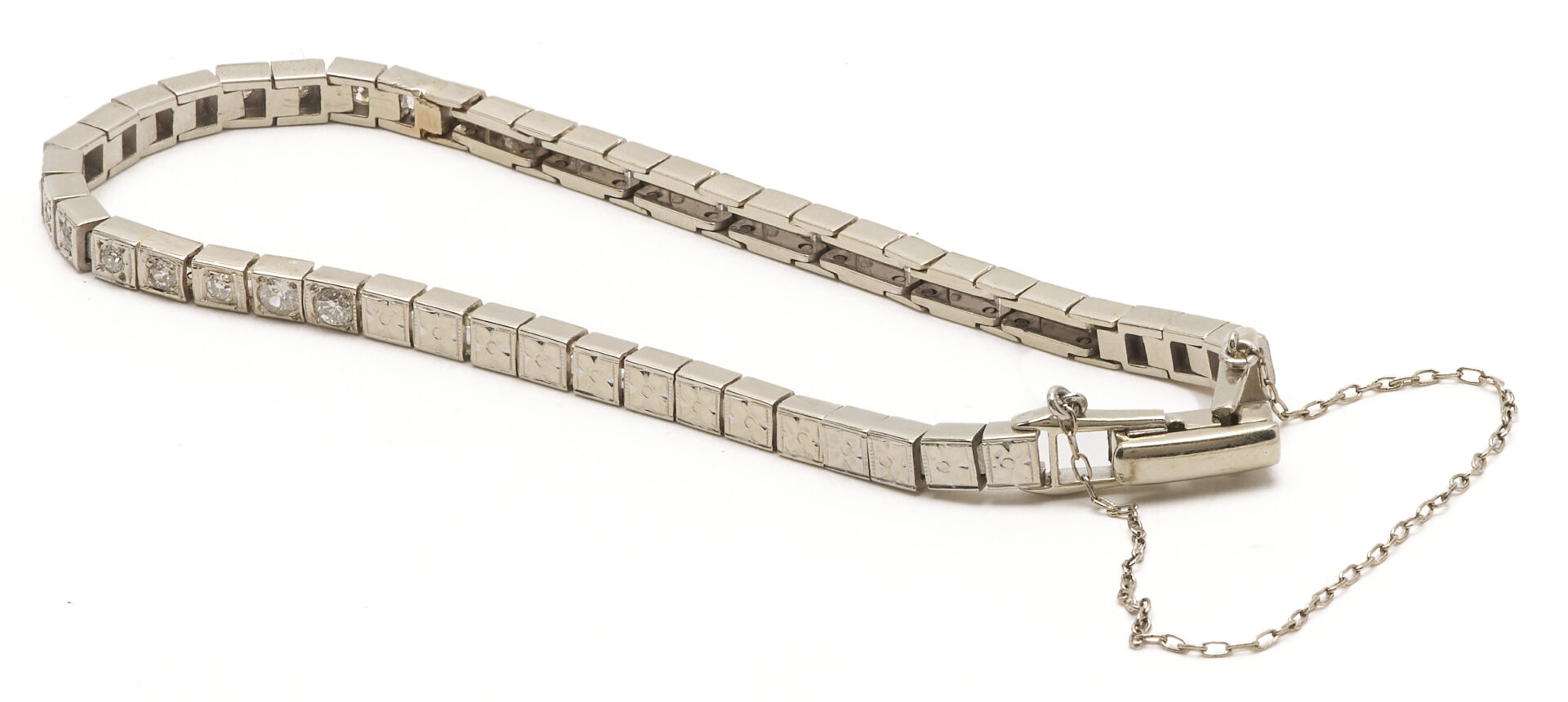 Lot 347: Kaspar & Esh Customizable 14K & Diamond Tennis Bracelet