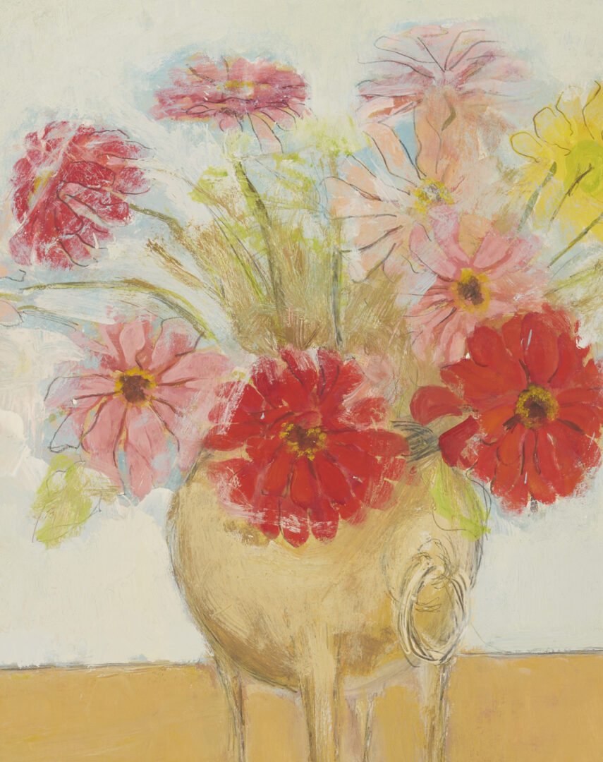Lot 357: Charles Inzer O/B Floral Still LIfe