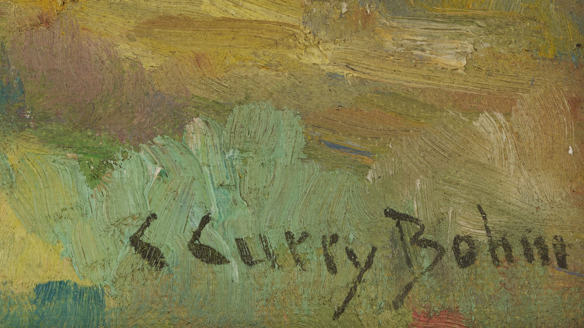 Lot 358: Curry Bohm O/B, Autumn Landscape Painting
