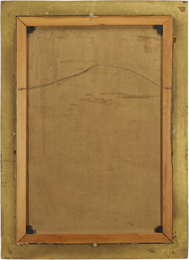 Lot 363: John Alberts O/C Portrait of a Woman in Black