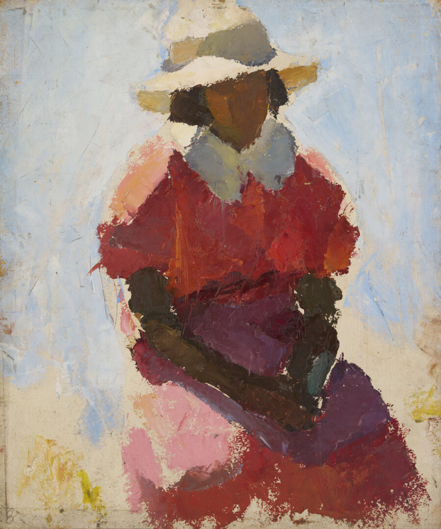 Lot 365: “Mud Head” Painting, school of Charles Webster Hawthorne, Cape Cod