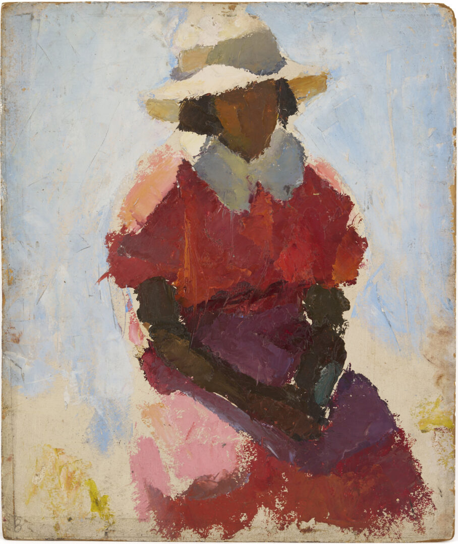 Lot 365: “Mud Head” Painting, school of Charles Webster Hawthorne, Cape Cod